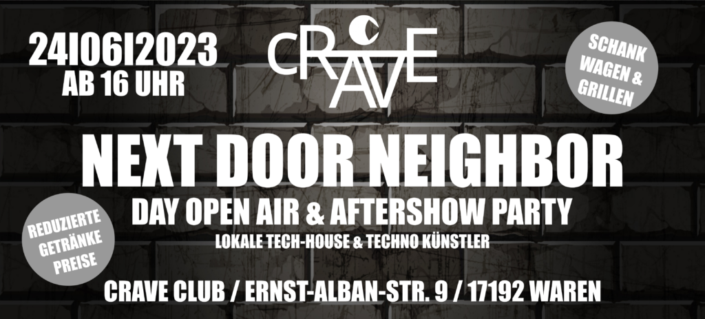 NEXT DOOR NEIGHBOR DAY OPEN AIR & AFTERSHOW