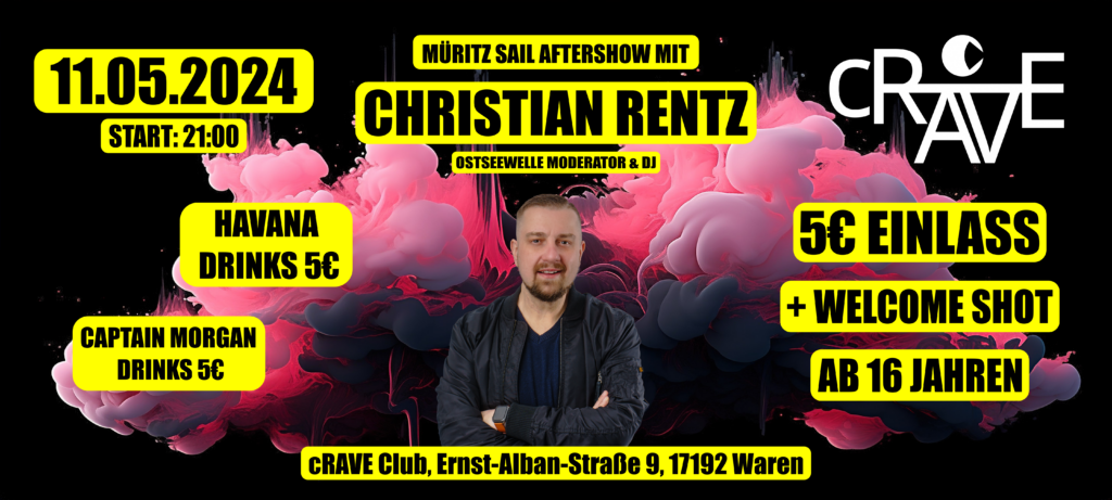 MÜRITZ SAIL AFTERSHOW mit CHRISTIAN RENTZ