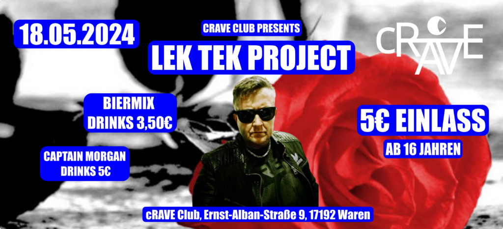 cRAVE CLUB PRESENTS - LEK TEK PROJECT