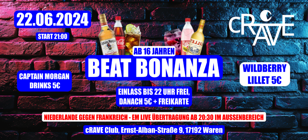 BEAT BONANZA + EM ÜBERTRAGUNG BELGIEN GEGEN RUMÄNIEN