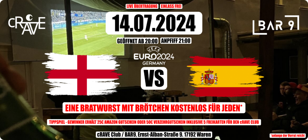 ENGLAND GEGEN SPANIEN – EM FINALE LIVE ÜBERTRAGUNG