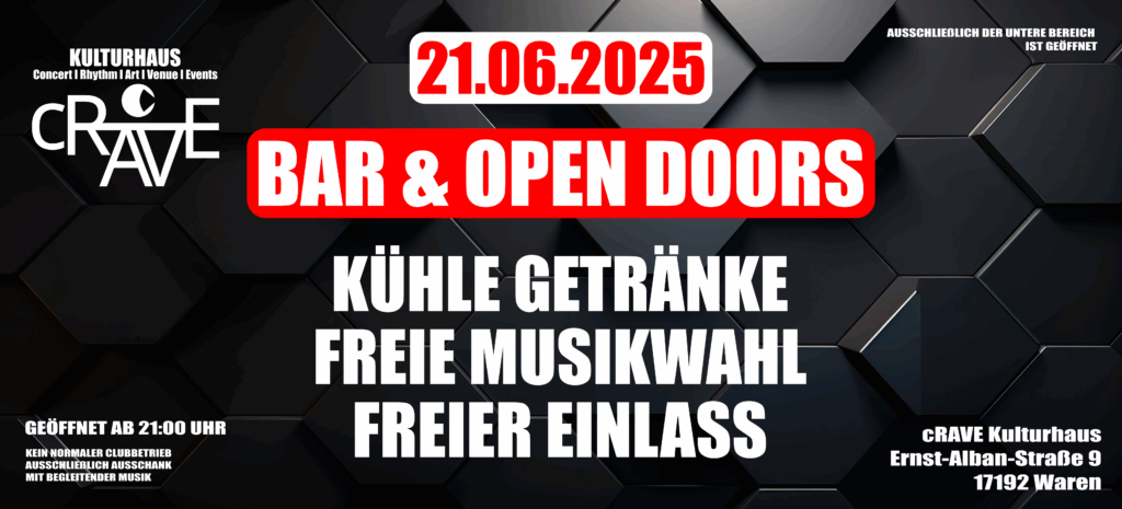 BAR & OPEN DOORS