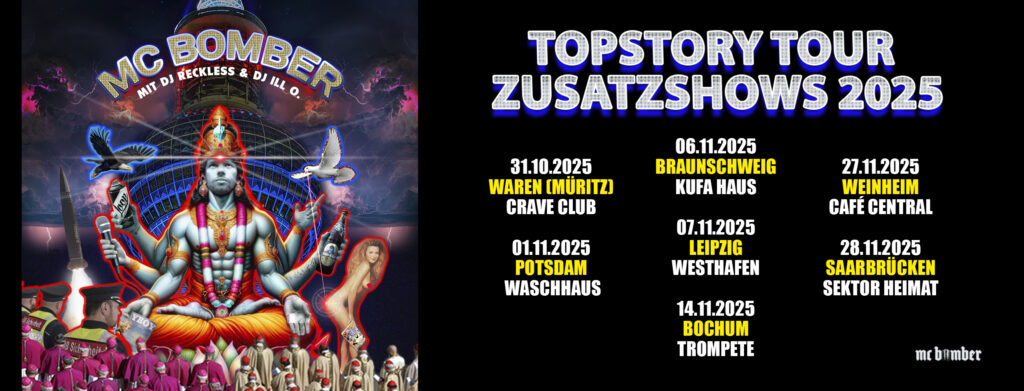 Topstory Tour - MC BOMBER LIVE @ cRAVE Kulturhaus