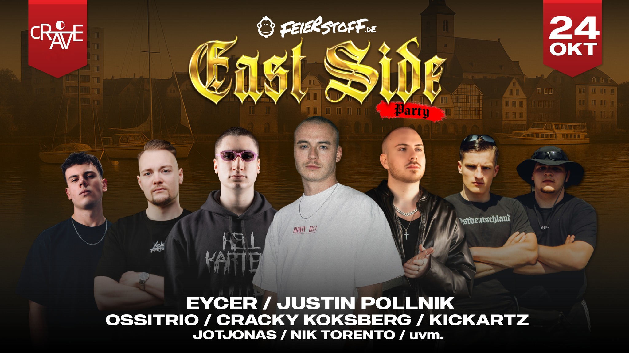 EAST SIDE PARTY - Der Osten eskaliert in Waren | 24.10.2025 | cRAVE Kulturhaus Waren
