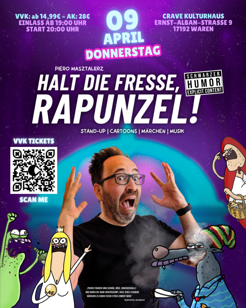 PIERO MASZTALERZ LIVE 2026 - Halt die Fresse, Rapunzel! @ cRAVE Kulturhaus