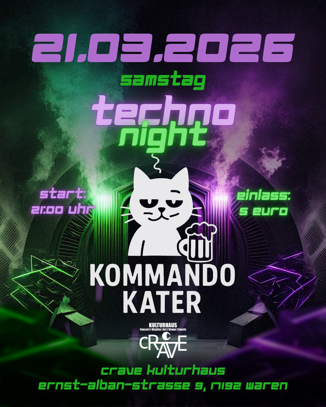 Techno Night mit Kommandokater
